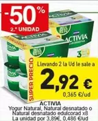 Activia - Yogur Natural, Natural Desnatado O Natural Desnatado Edulcorad