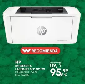 HP - Impresora Laserjet Sfp M110w