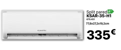 Klimatsu - Split Pared KSAR-35-H1