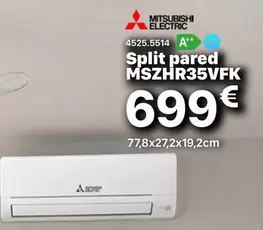Mitsubishi Electric - Split Pared MSZHR35VFK
