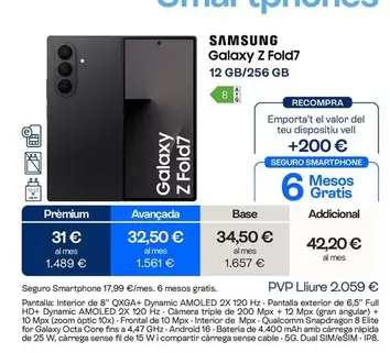 Samsung - Galaxy Z Fold7 12 Gb/256 Gb