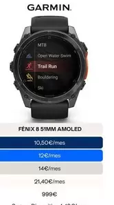 Garmin - Fenix 8 51mm Amoled