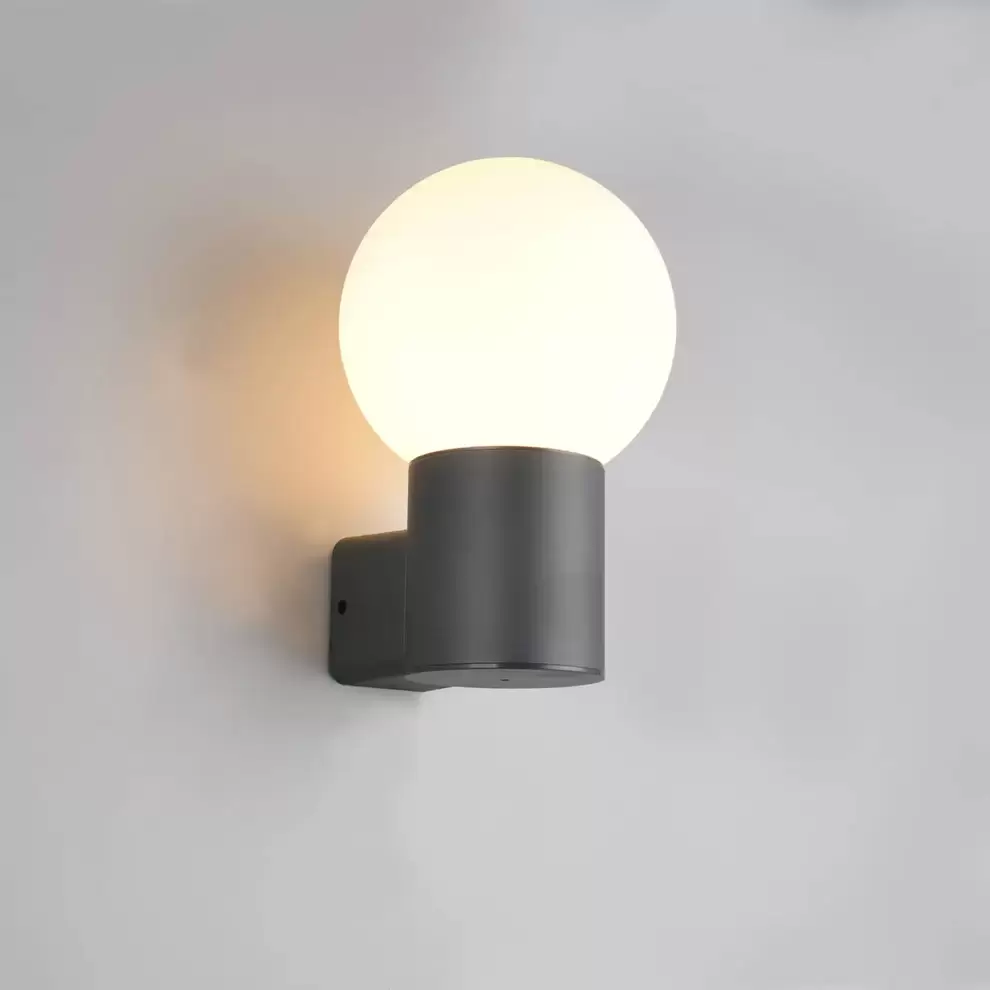 APLIQUE EXTERIOR E27 ALUMINIO ANTRACITA IP44 LAUREL