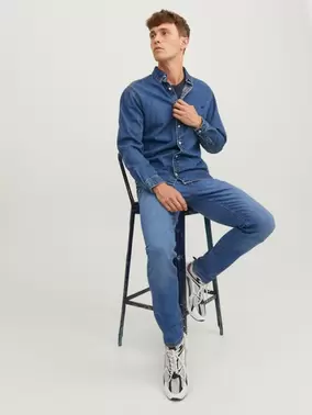 JJIGLENN JJBASIC SQ 223 NOOS Jeans de corte slim