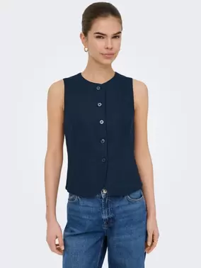 ONLY ONLGOA Lino Chalecos de vestir - 15363724