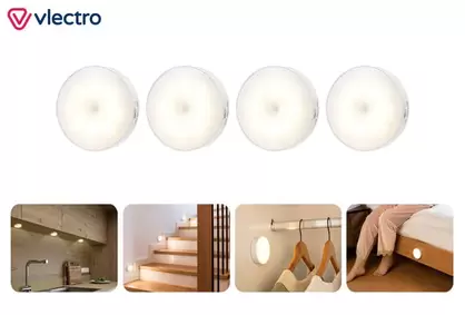 Juego de 4 focos LED con sensor