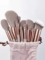13Pcs Professional Makeup Brushes Set Soft Fluffy Foundation Powder Eyeshadow Kabuki Beauty Tool with Bag Makeup Sponge Beauty Gift for
