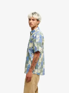 Apero Classic Camisa de Manga Corta Verde Hombre