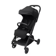 Silla de paseo plegable inclinable Aria Plus negro