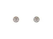 Pendientes oro 18k con circonita