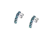 Pendientes oro 18k con topacio