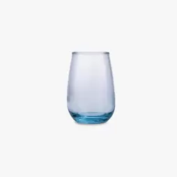 Vaso alto de vidrio azul Ona 37cl