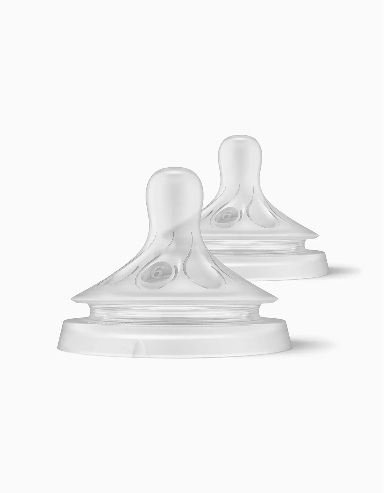2 Natural Response Silicone Teats Philips Avent Food Flow 6M+