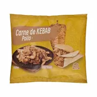 Relleno para kebab con carne de pollo asado Hacendado ultracongelado