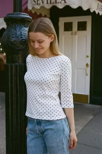 Product Name:Jennie Polka Dots Top