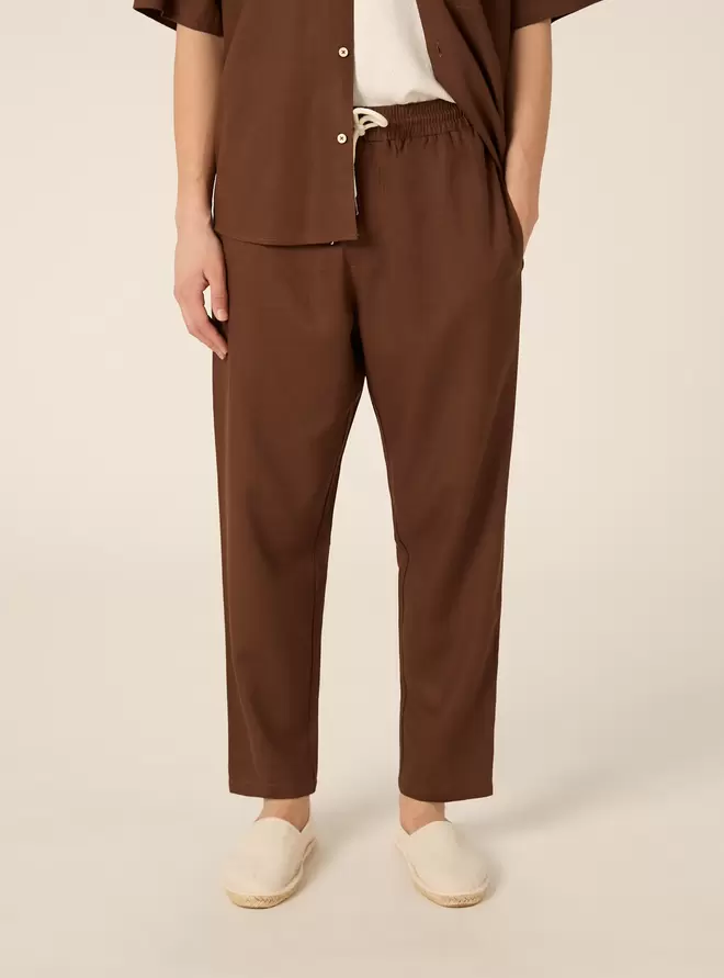 Pantalón Jogger de Mezcla de Lino