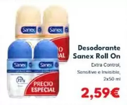 Sanex - Desodorante Roll On