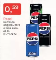 Pepsi - Refresco Original, Zero O Lima Zero