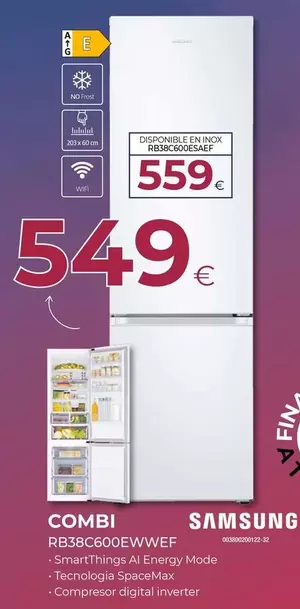Samsung - Combi RB38C600ESAEF
