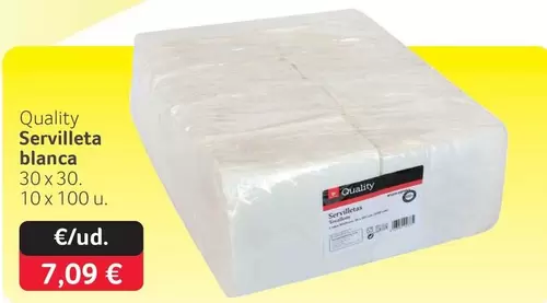 Quality - Servilleta Blanca