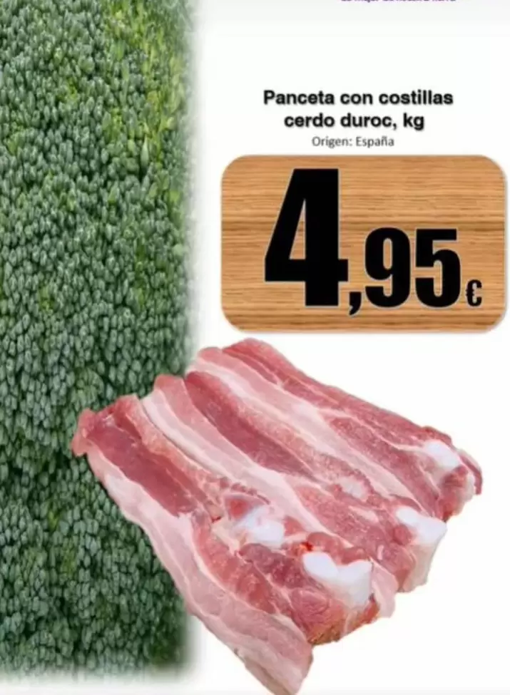 Alcoop - Panceta Con Costillas Cerdo Duroc, Origen: España