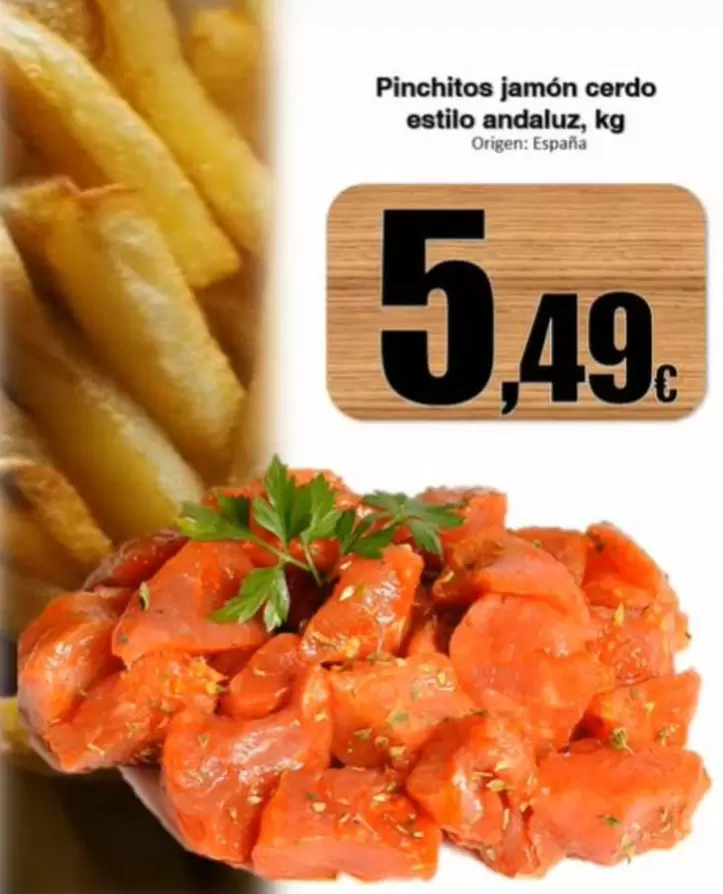 Alcoop - Pinchitos Jamón Cerdo Estilo Andaluz, Origen: España