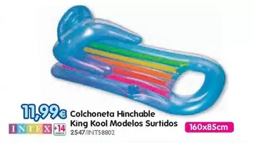Intex - Colchoneta Hinchable King Kool Modelos Surtidos