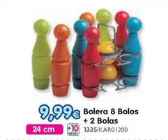 Bolera 8 Bolos + 2 Bolas