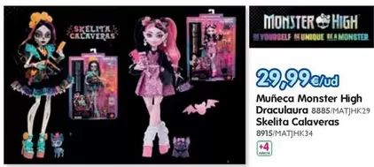 Monster High - Muneca Draculara, Skelita Calaveras
