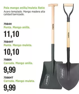 Ratio - Pala Mango Anilla/Muleta