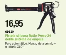 Ratio - Pistola Silicona Press-24 Doble Sistema De Empuje