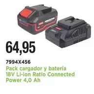 Ratio - Pack Cargador Y Batería 18V Li-Ion Powered 4,0 Ah