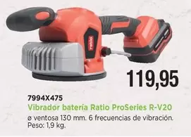 Ratio - Vibrador Batería Proseries R-V20