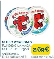 La vaca que ríe - Queso Porciones Fundido