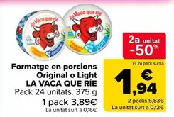 La vaca que ríe - Formatge En Porcions Original O Light