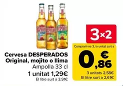 Desperados - Cervesa Original, Mojito O Llima