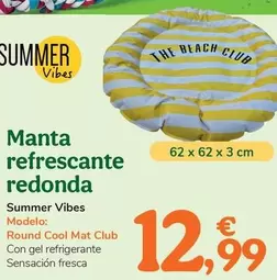 Summer Vibes - Manta Refrescante Redonda 
