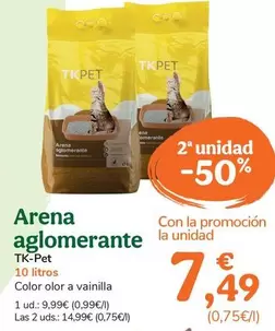 Tk-Pet - Arena Aglomerante