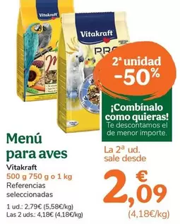 Vitakraft - Menu Para Aves