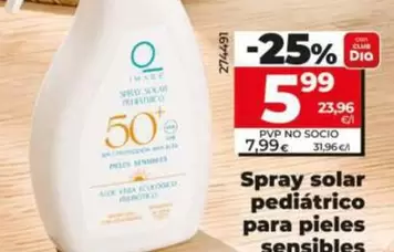 Dia Imaqe - Spray Solar Pediatrico Para Pieles Sensibles Spf 50+ 