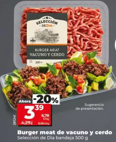 Seleccion De Dia - Burger Meat De Vacuno Y Cerdo