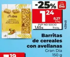 Gran Dia - Barritas De Cereales Con Avellanas