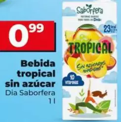 Dia Saborfera - Bebida Tropical Sin Azucar