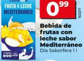 Dia Saborfera - Bebida De Frutas Con Leche Sabor Mediterraneo 