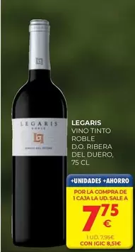 Legaris - Vino Tinto Roble D.o. Ribera Del Duero