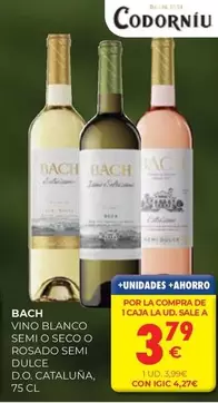Bach - Vino Blanco Semi O Seco Rosado Semi Dulce