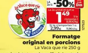 La Vaca Que Ríe - Queso Original En Porciones 
