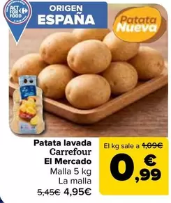 Carrefour El Mercado - Patata Lavada 