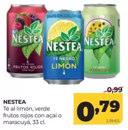 Nestea - Té Al Limón, Verde Frutos Rojos Con Açai O Maracuya