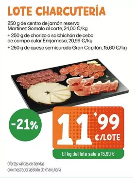 Emjamesa - Lote Charcuteria